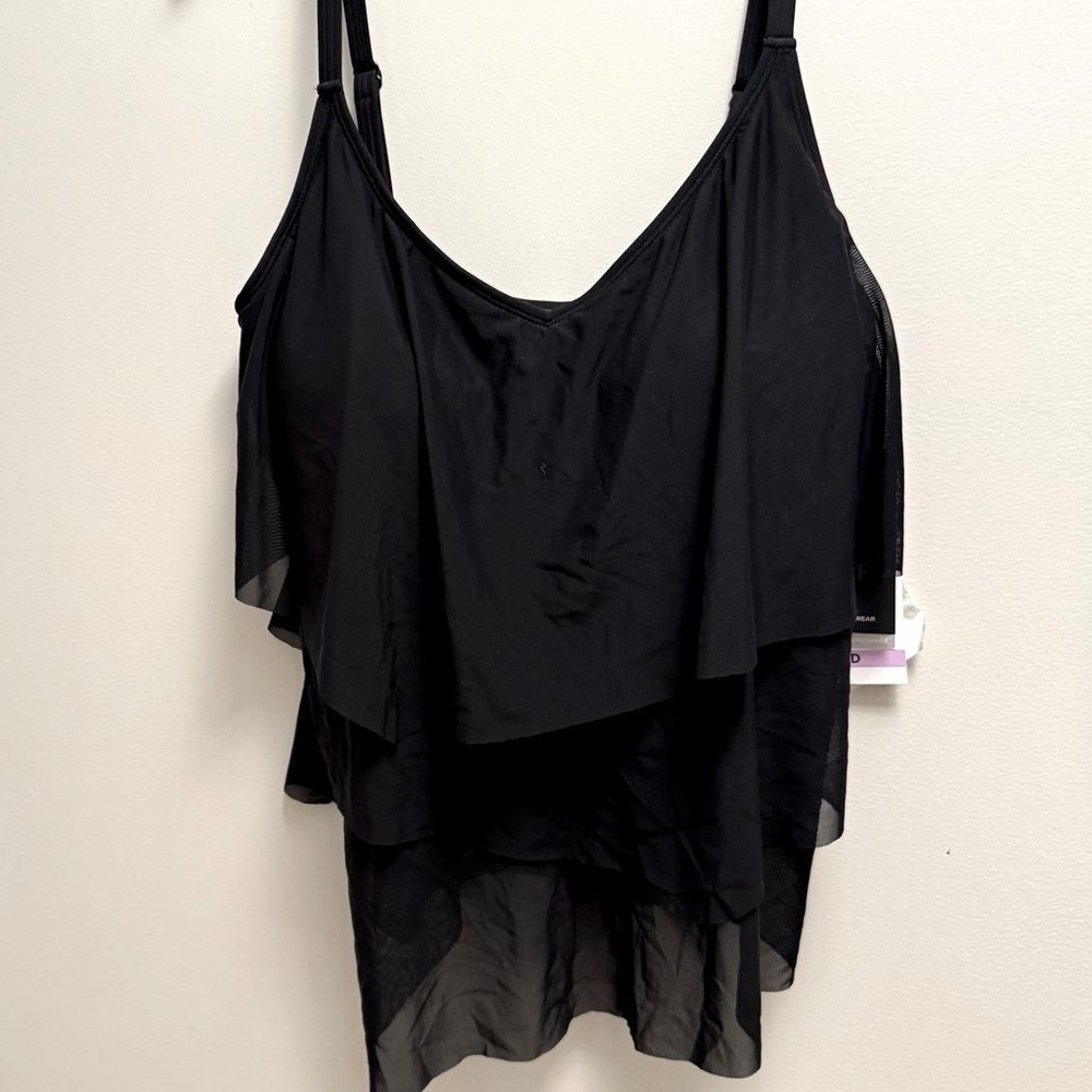 COCO REEF Women' Flourish Underwire BraSized Tankini Top Black swimming suit - Picture 11 of 13